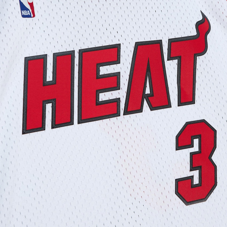Camiseta Swingman de Dwyane Wade para hombre, blanca, Miami Heat, temporada 2005/06