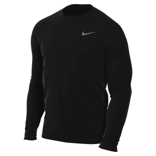 Nike High Court White/Black Men's Long Sleeve Basketball T-Shirt