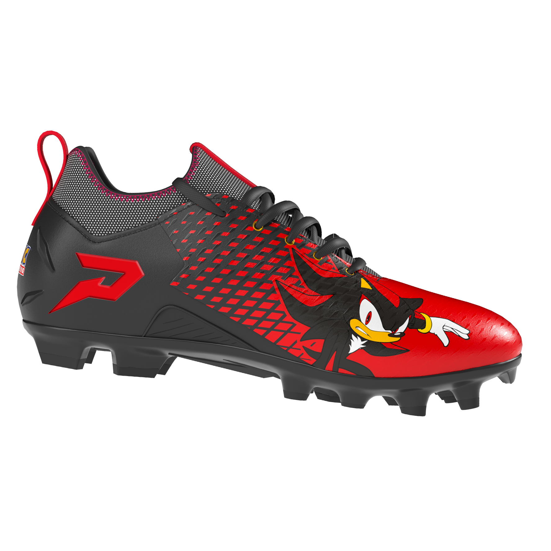 Shadow the Hedgehog Football Cleats - Quantum Speed 2.0 by Phenom Elite