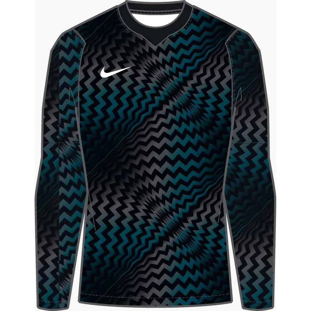 Nike Women's Dri-FIT Gardien VI Long-Sleeve Soccer Goalkeeper Jersey Black Color