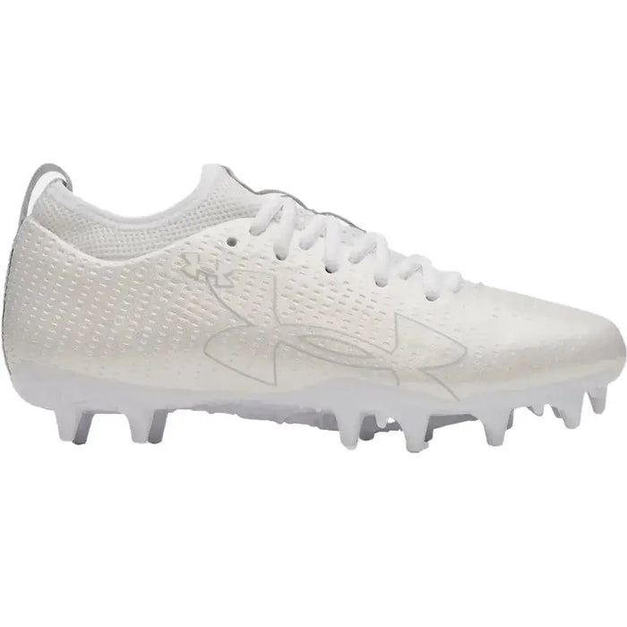UA Blur Select Jr. Football Cleats White Color