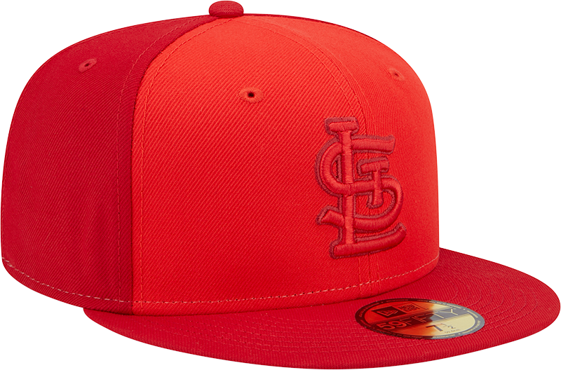 New Era St Louis Cardinals Mens Red Tri Tone Team 59FIFTY Fitted