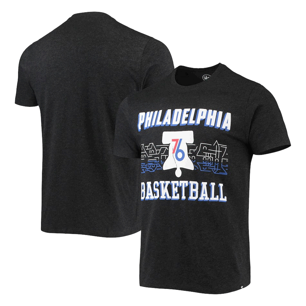 Philadelphia 76ers '47 City Edition Black Club T-Shirt