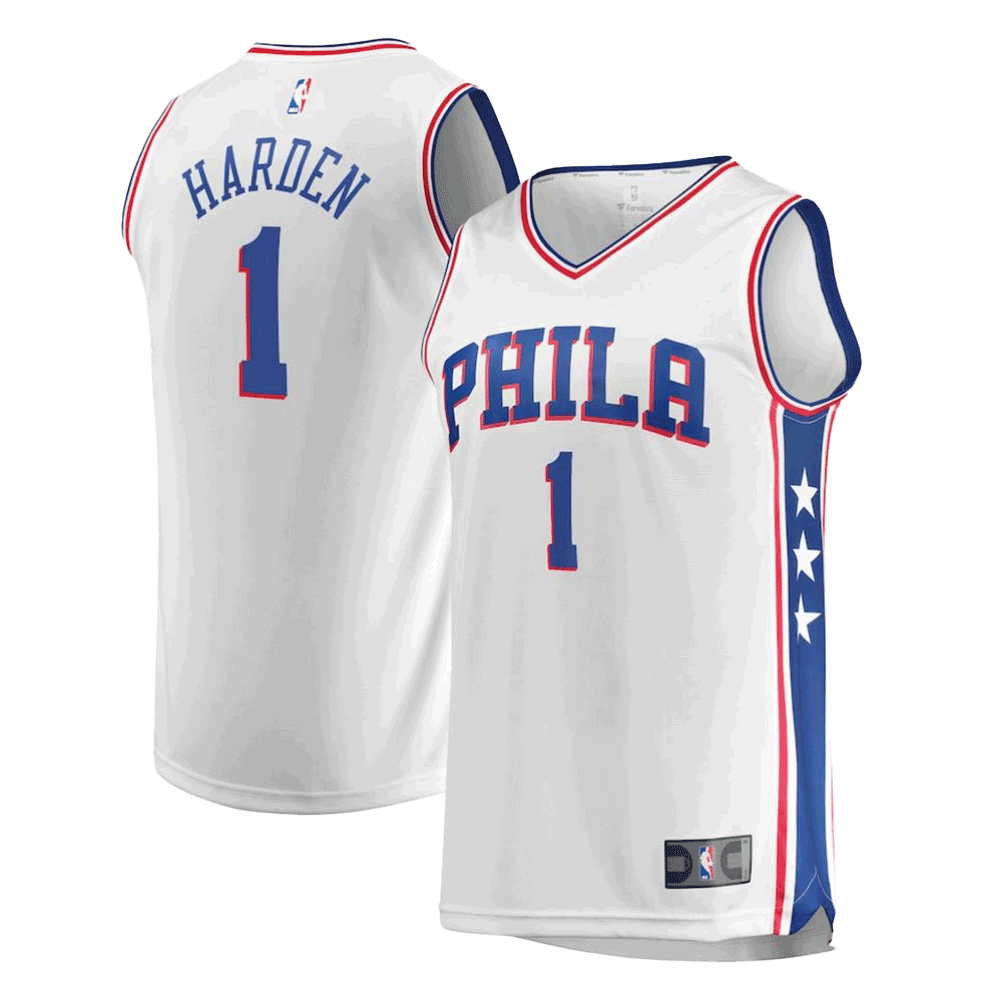 James Harden Philadelphia 76ers White Replica Jersey