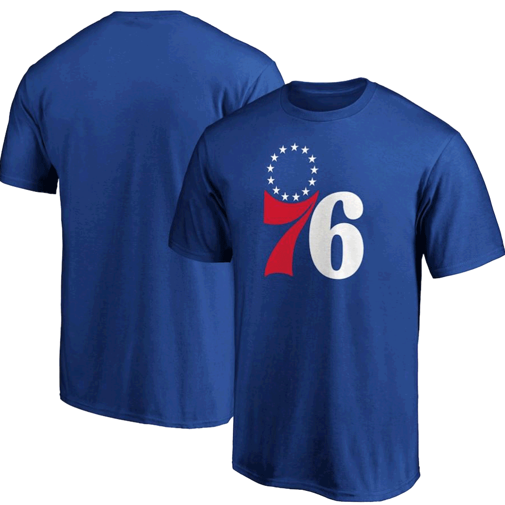 Philadelphia 76ers Royal Primary Team Logo T-Shirt
