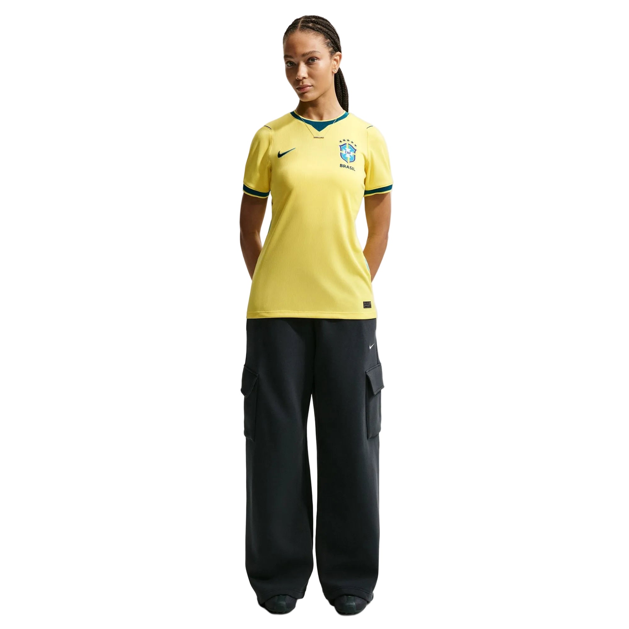 Brazil 2026 Stadium Home Women's Nike Dri-FIT Soccer Replica Jersey