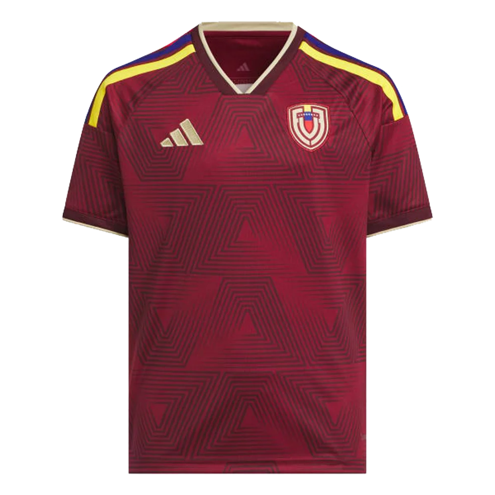 Adidas Kids Venezuela 26 Home Kids Jersey Maroon color