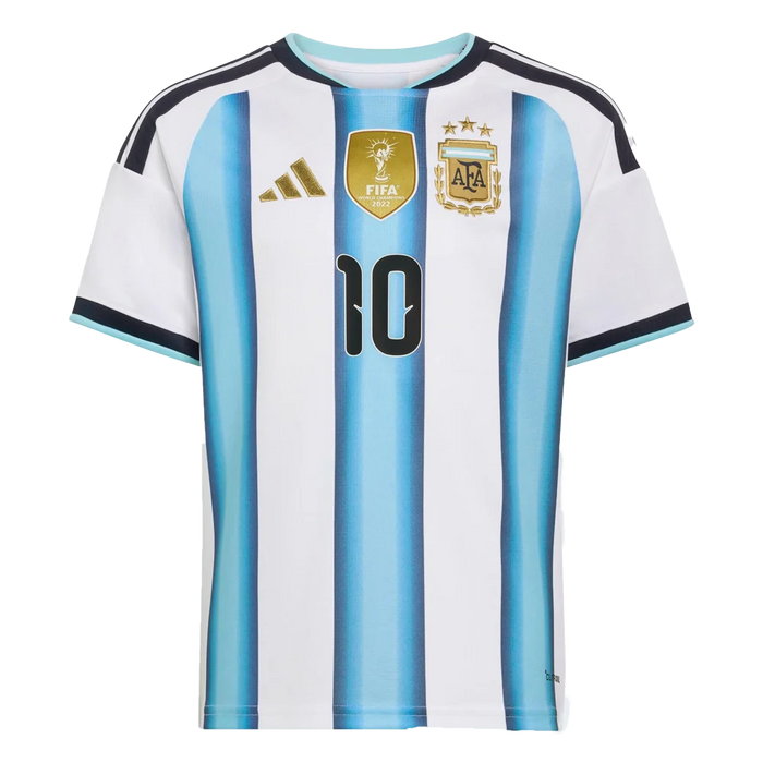 Adidas Kids Argentina 26 Home Messi Jersey Blue