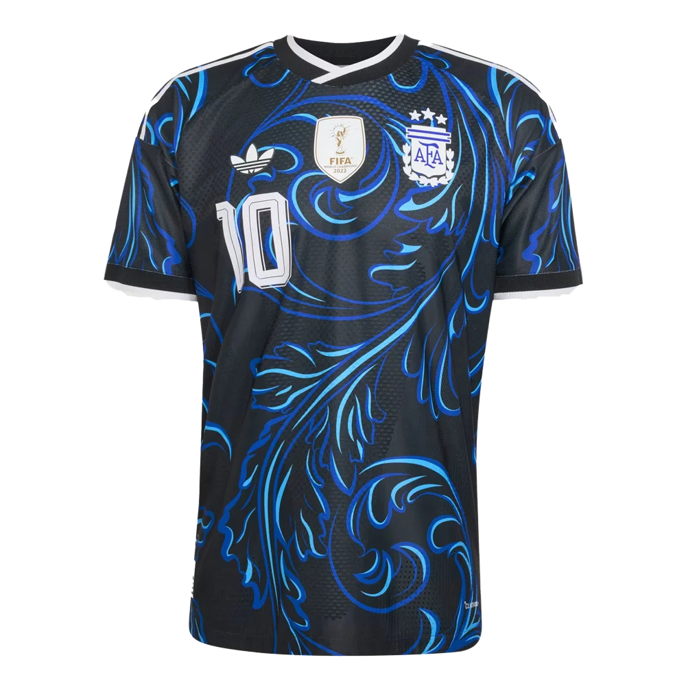 Adidas Men's Argentina 26 Away Authentic Messi Jersey Black Color