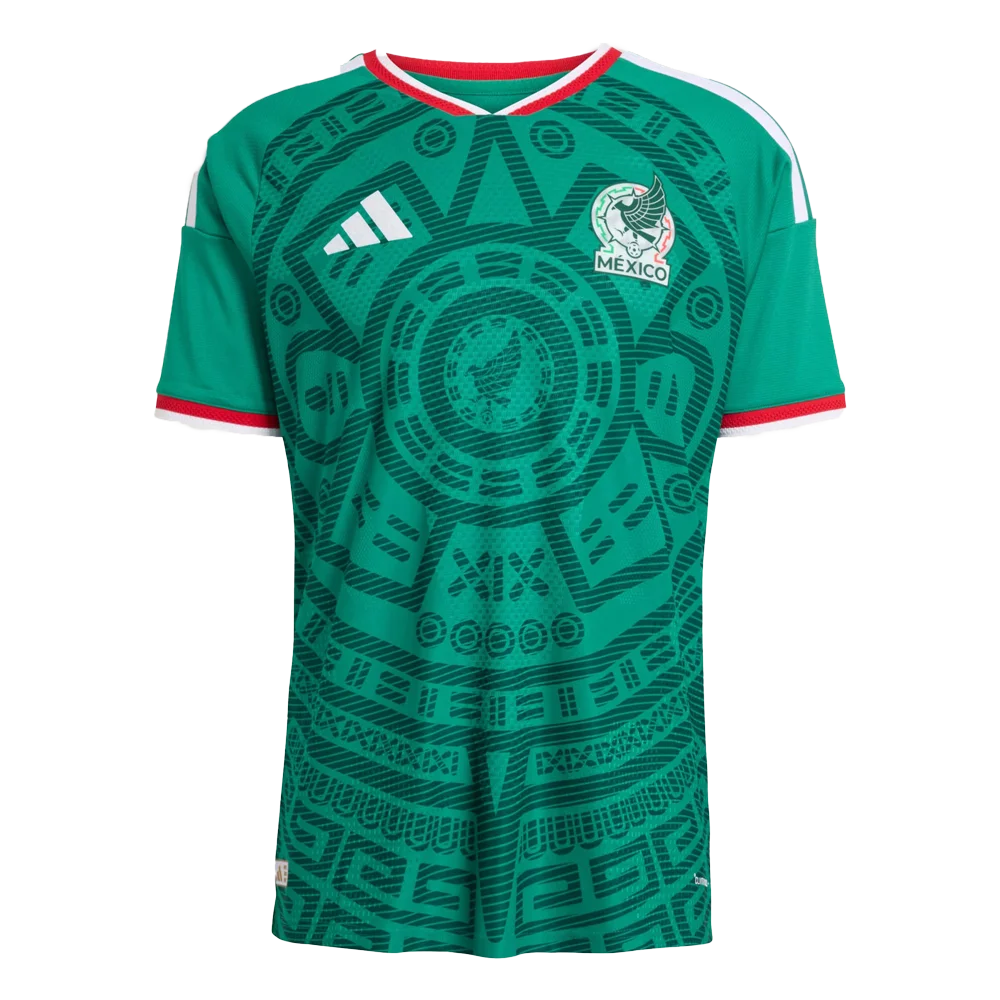 Adidas Men's Mexico 26 Home Authentic Jersey Green Color