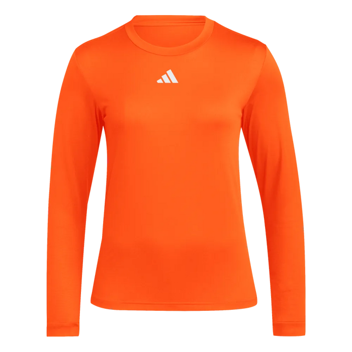Adidas Women's Long Sleeve Pregame T-Shirt Orange Color