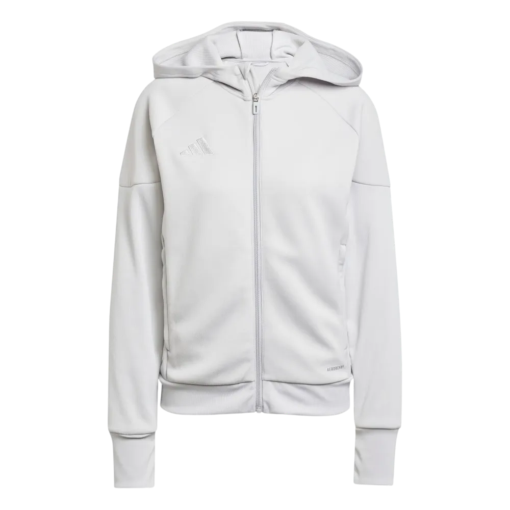 Adidas Women's Tiro 25 Full Zip Hoodie Grey Color