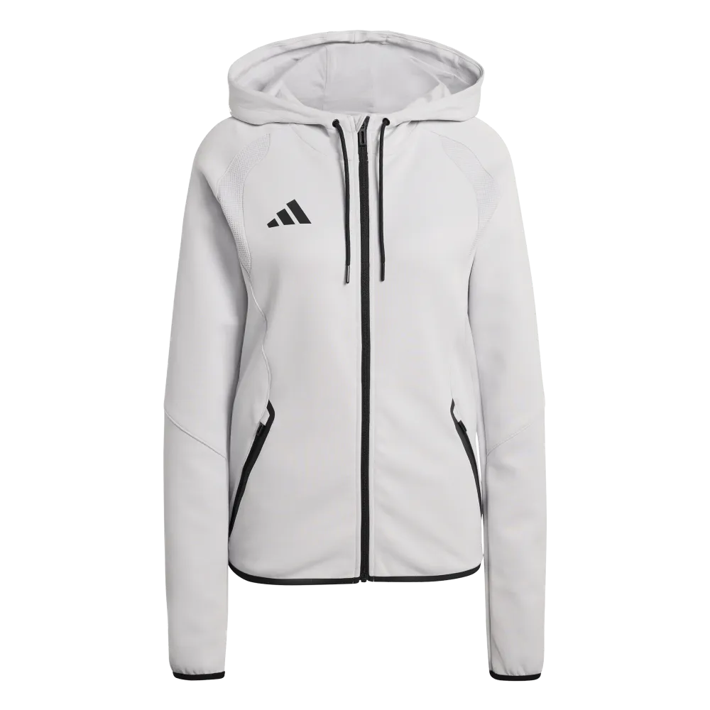 Adidas Women's Tiro Travel Sweat Hoodie Grey