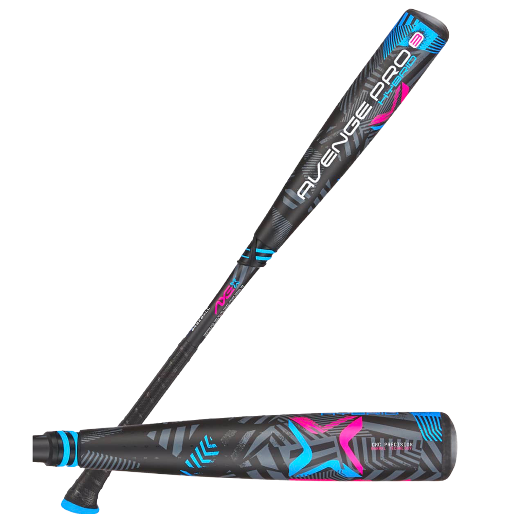 Bate de béisbol híbrido Axe Avenge Pro 3 USA, -10