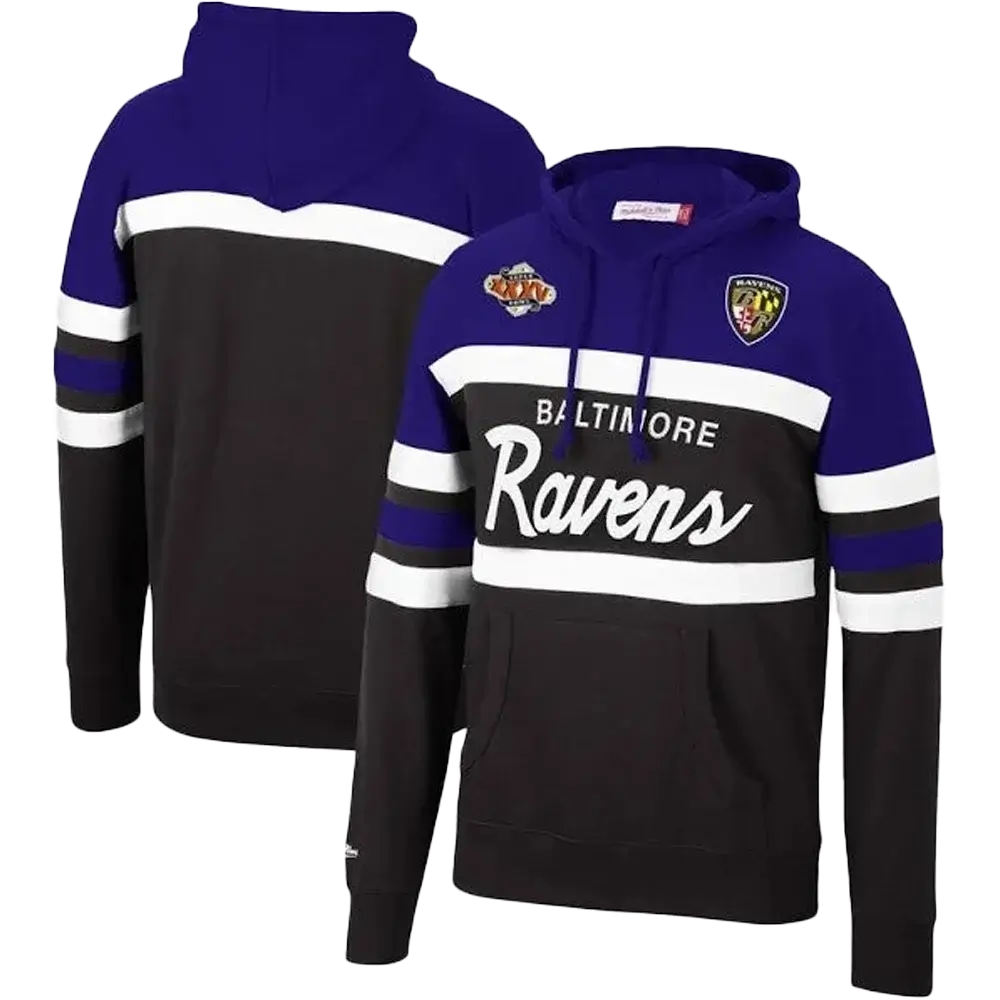 Sudadera con capucha de entrenador en jefe de los Baltimore Ravens de Mitchell & Ness