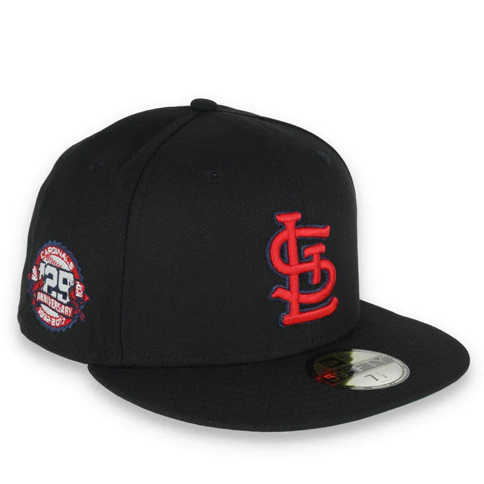 New Era MLB St. Louis Cardinals Metallic Logo 129 Anniversary Side Patch 59Fifty Fitted