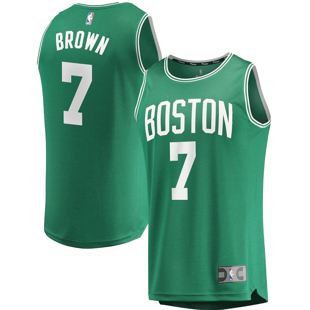 Camiseta juvenil de Jaylen Brown de los Boston Celtics Fast Break - Edición Ícono - Verde Kelly