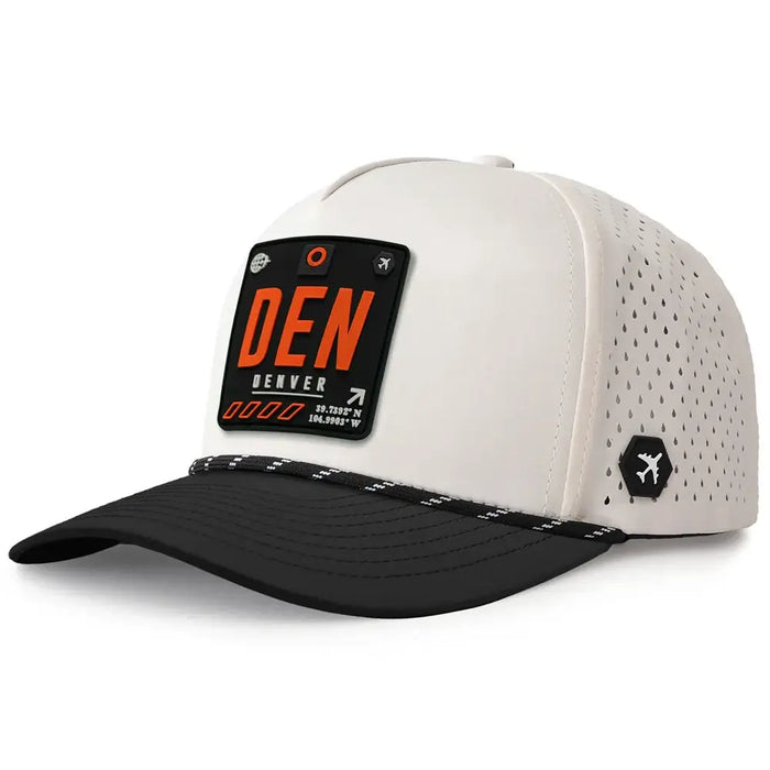 Denver Revolve Performance Hat Moonstone/Black color 3Quarter front view