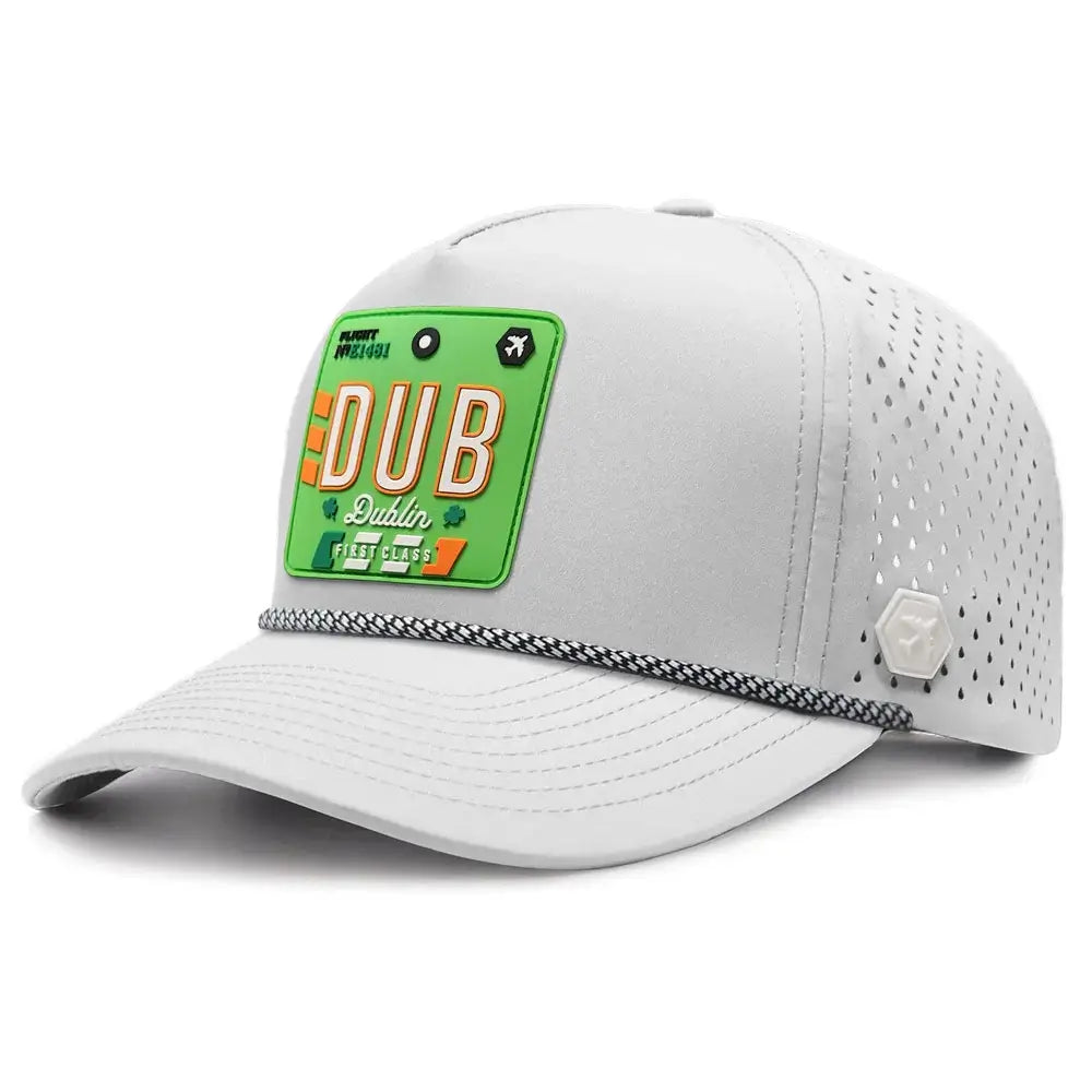 Dublin Lucky Performance Hat Gray Color 3 Quarter front view