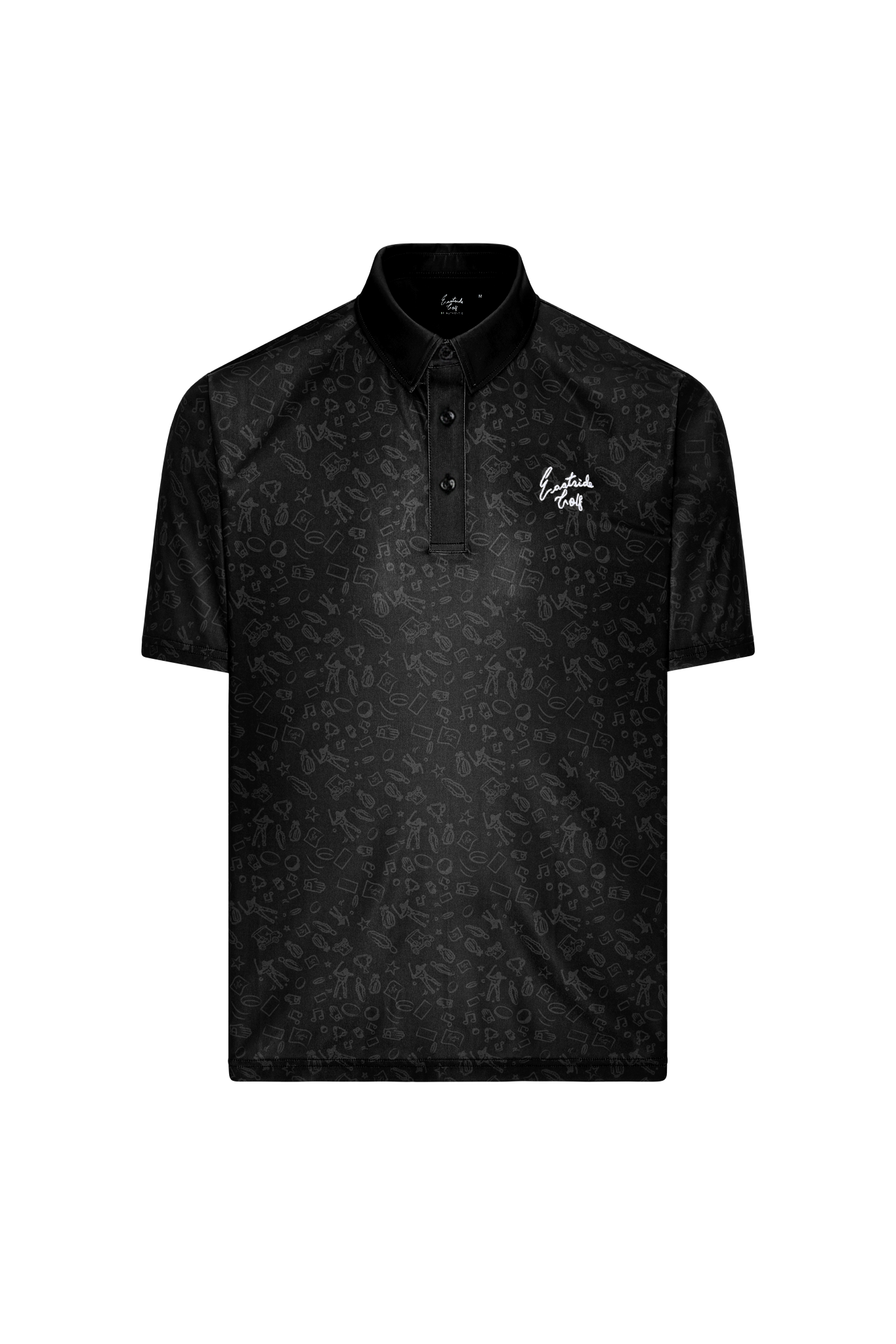 Doodle Sketch Signature Polo