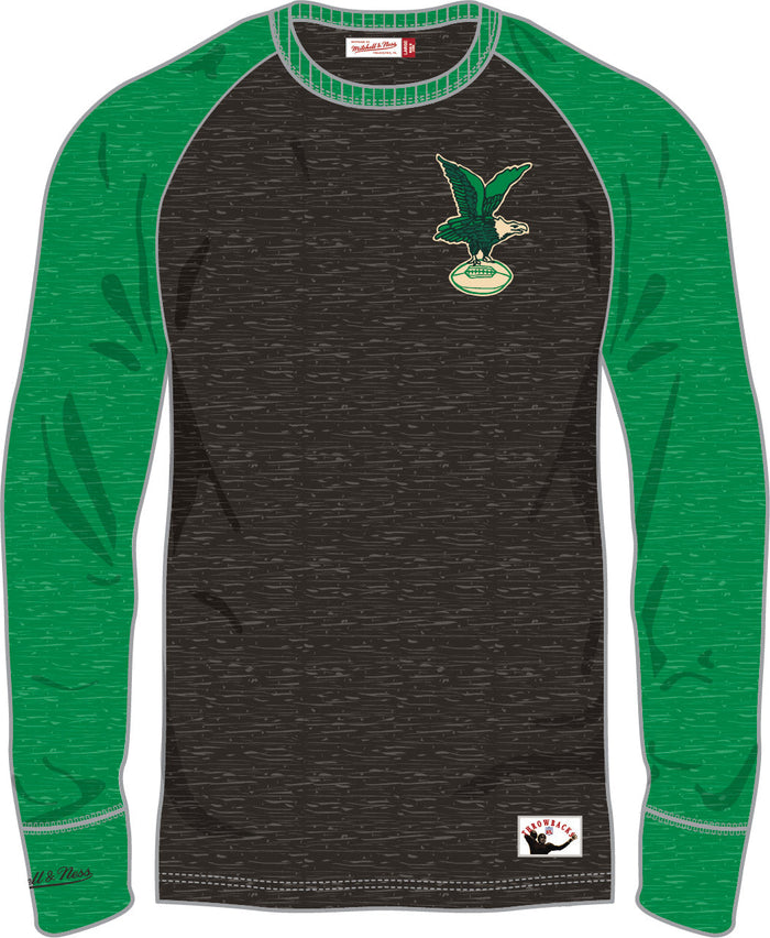Camiseta de manga larga Philadelphia Eagles Mitchell & Ness Legendary Slub