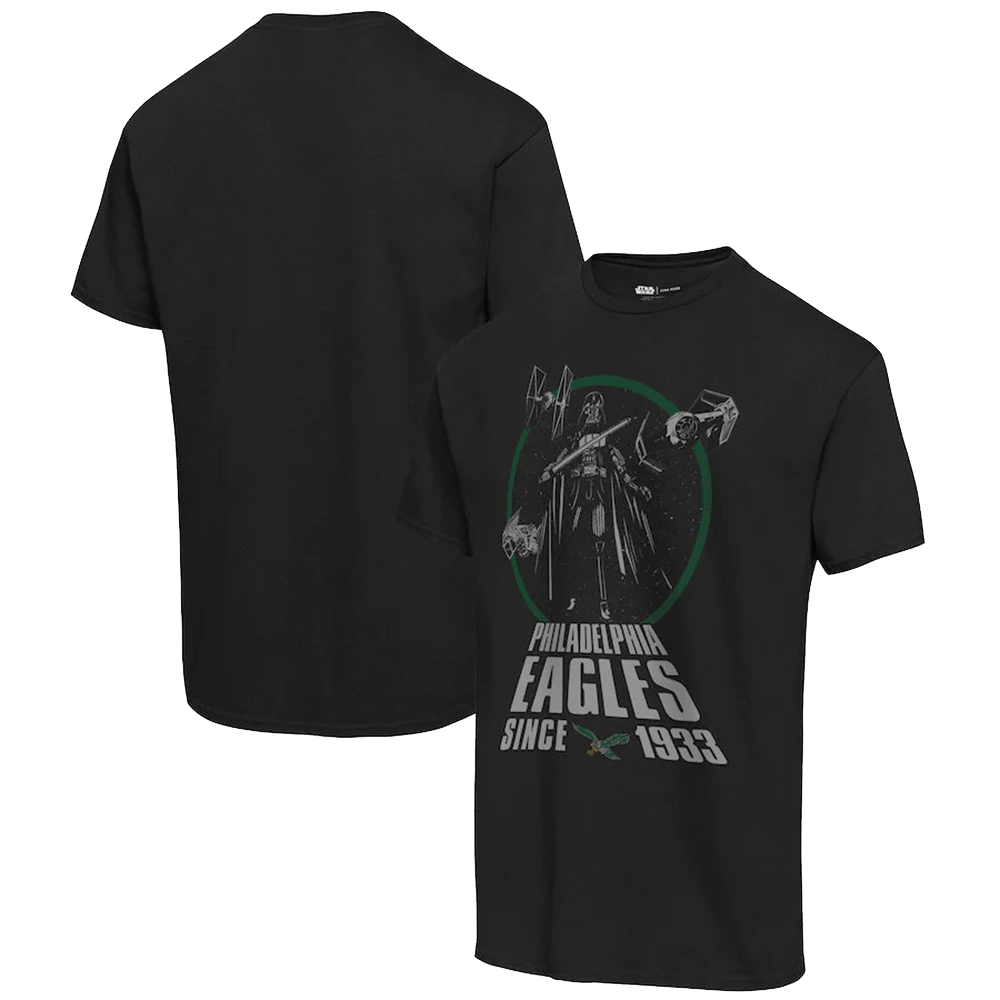 Camiseta de fútbol vintage de los Philadelphia Eagles con el título de Star Wars