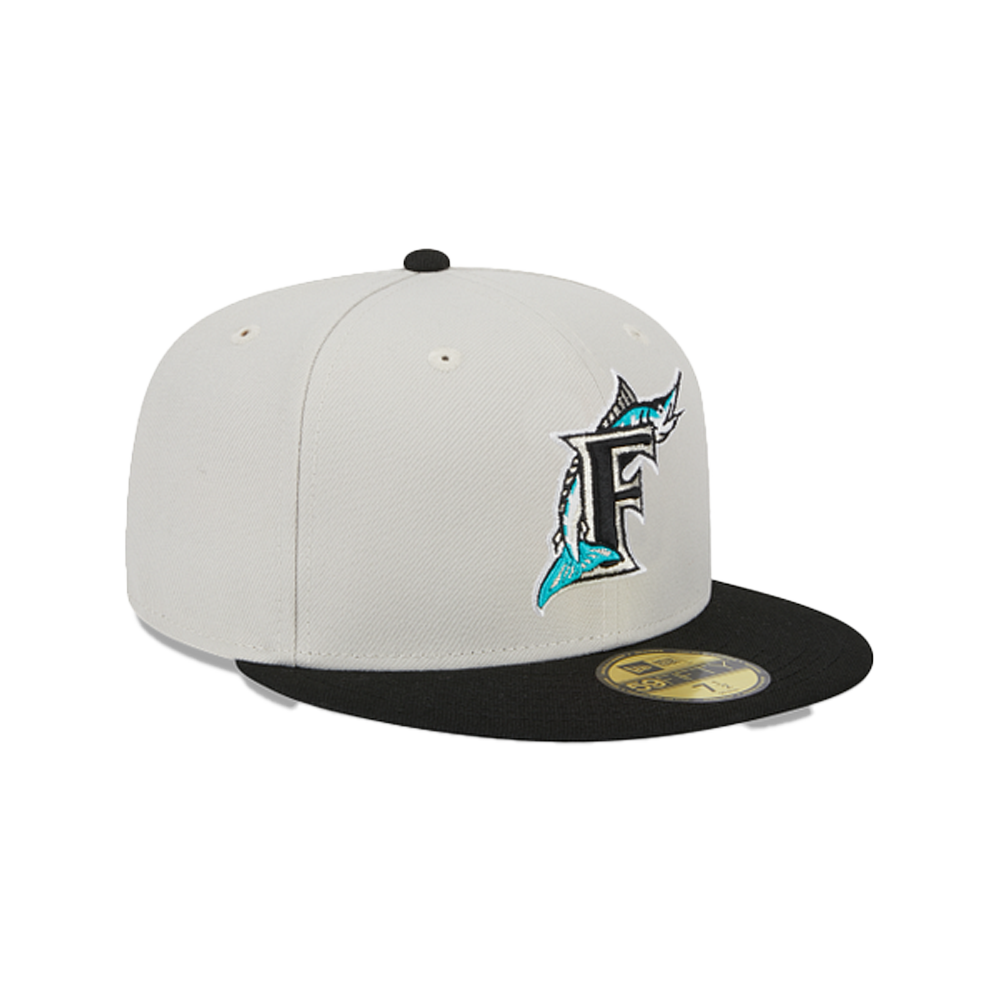 Florida Marlins New Era World Class Back Patch 59FIFTY Fitted Hat