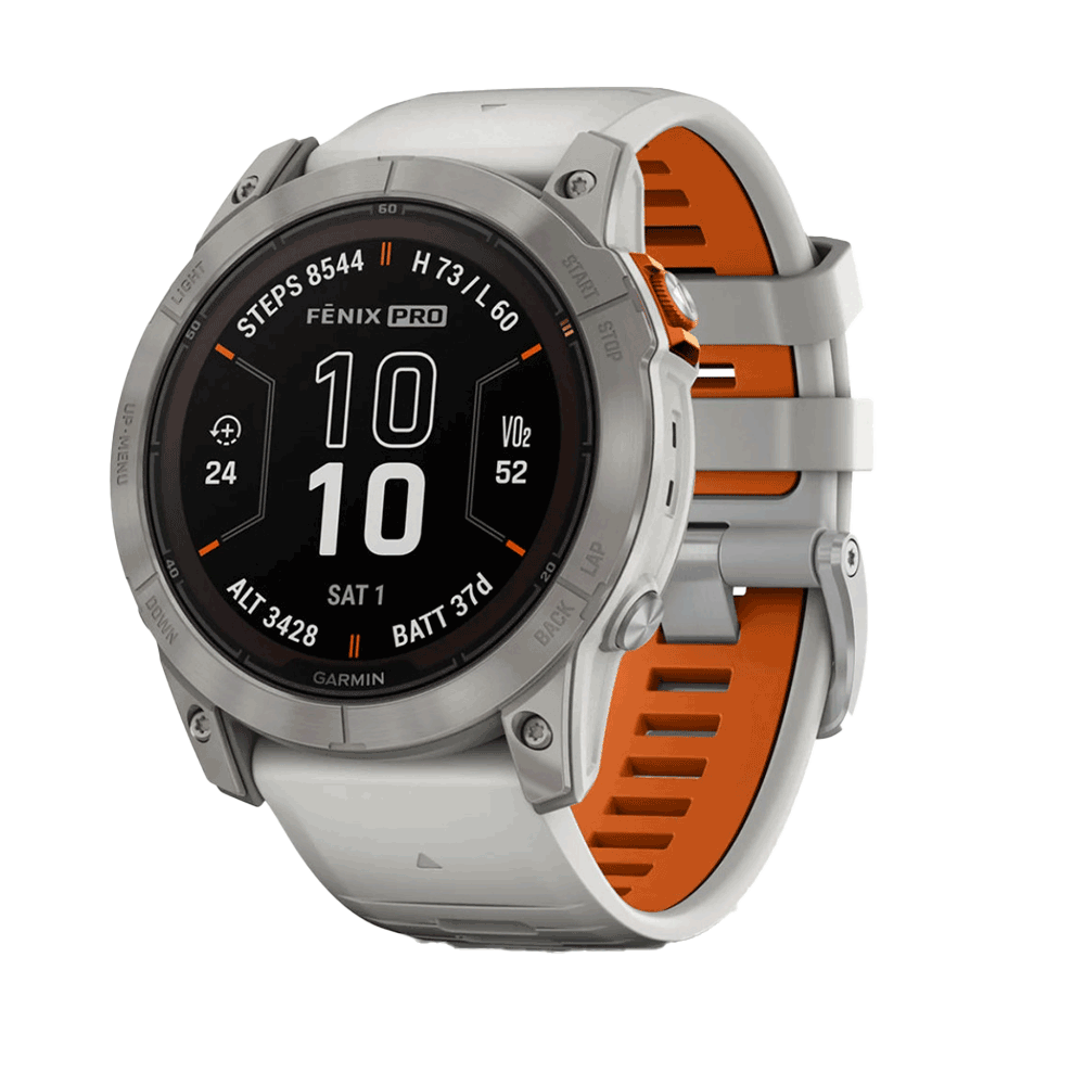 Titanium w/Fog Gray/Ember Orange Band
