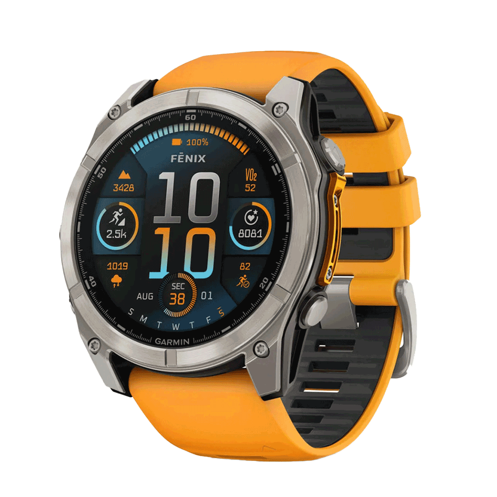 Titanium w/Fog Gray/Ember Orange Band