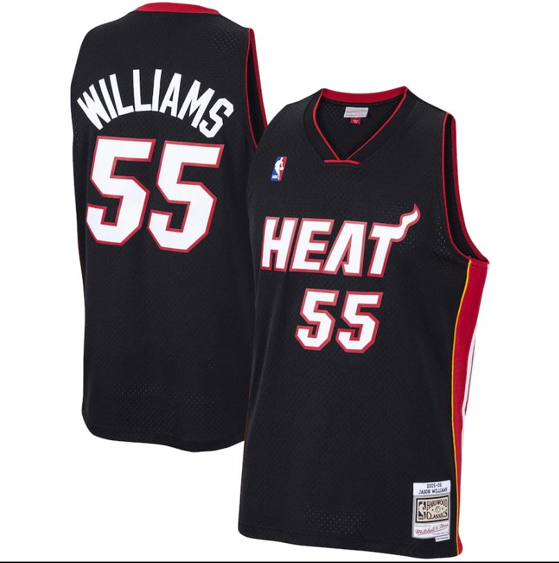 Jason Williams Miami Heat Mitchell & Ness Black Hardwood Classics 2005-06 Swingman Jersey