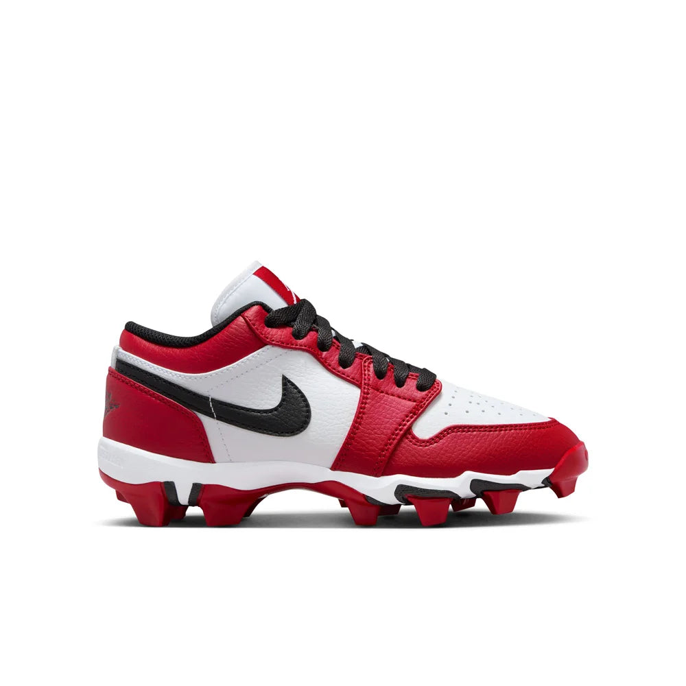 Jordan 1 Low Little/Big Kids' Cleats Red color