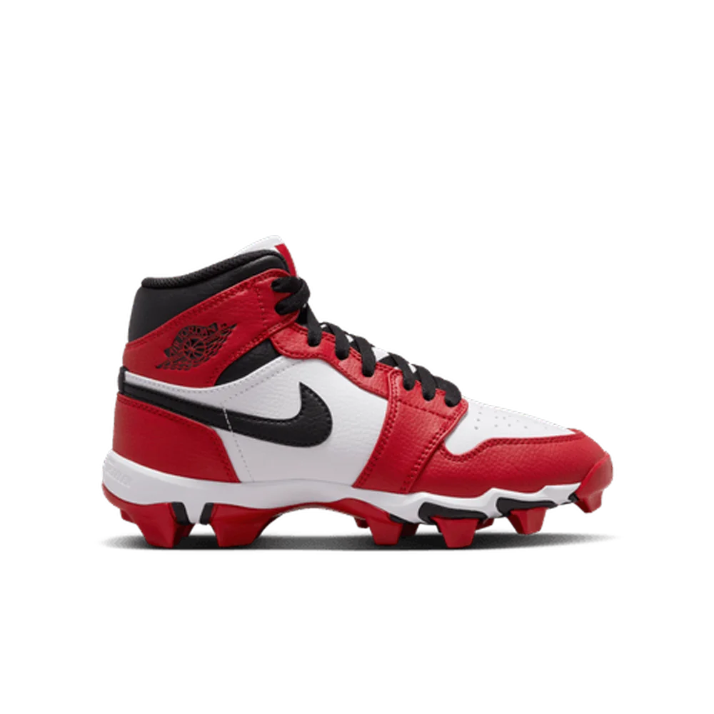 Jordan Little/Big Kids 1 Mid Cleats red Color