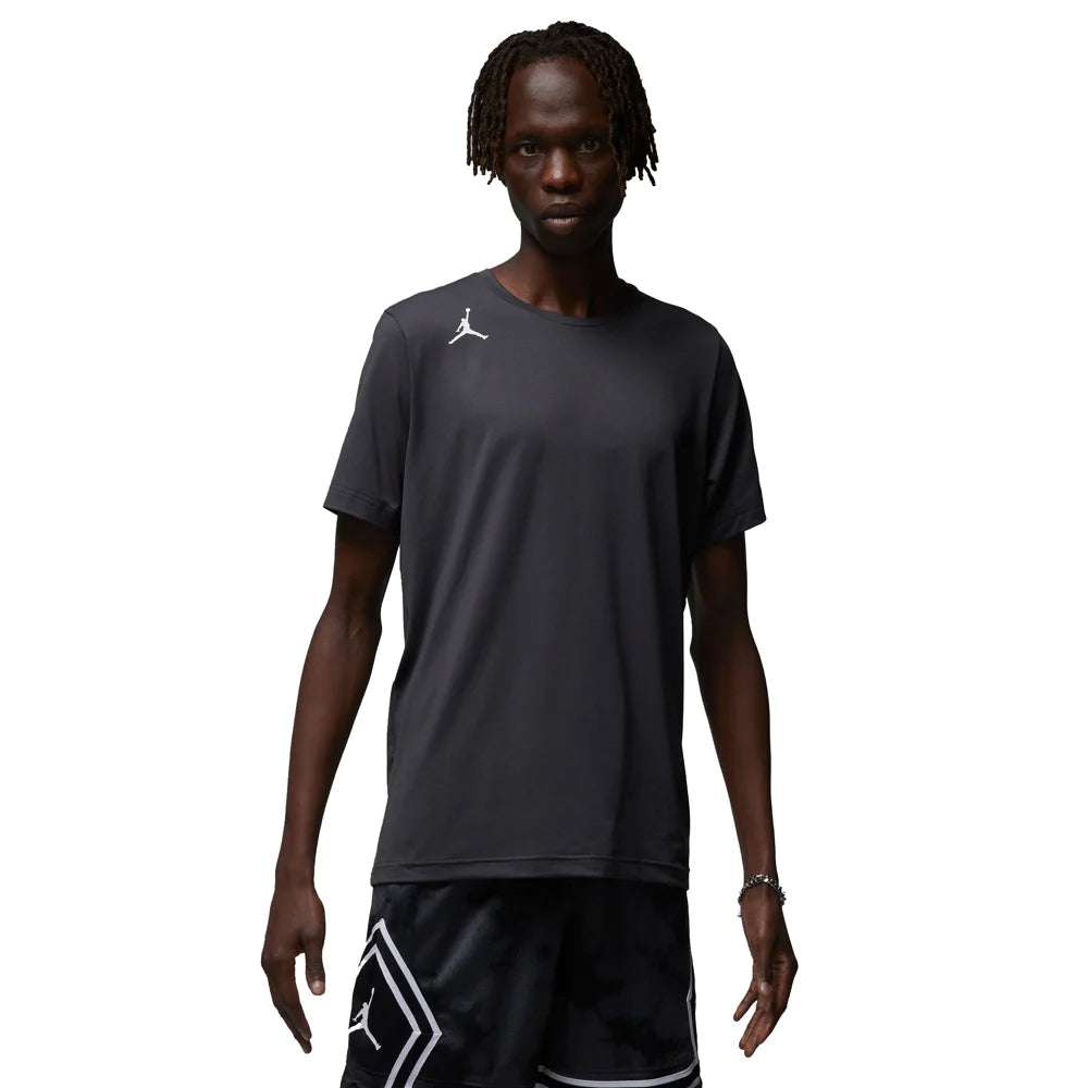 Jordan Men's Dri-FIT Team Short-Sleeve Training Top Grey Color