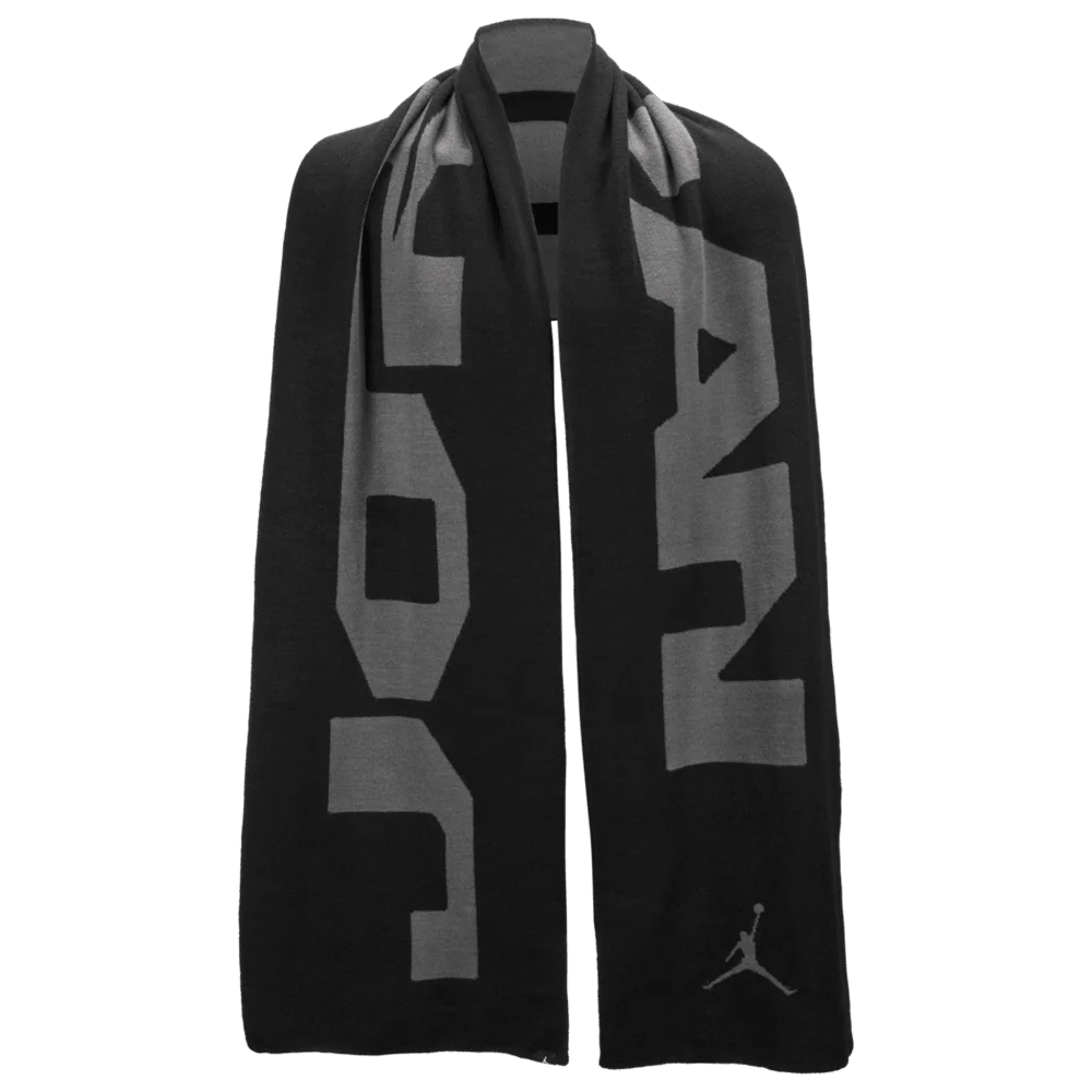 Jordan Unisex Knit Scarf Hbr Black Color.