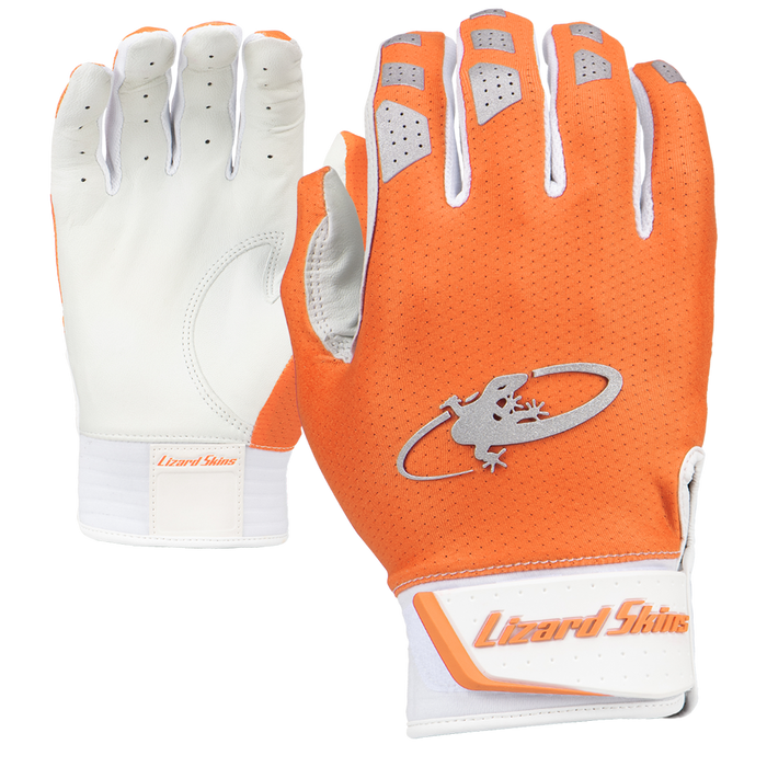 Guante de bateo Komodo V2 de Lizard Skins - Naranja brillante