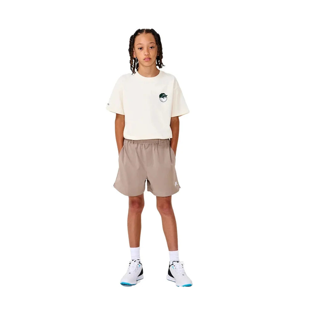 Malbon Youth Baldwin Buckets Polo white color