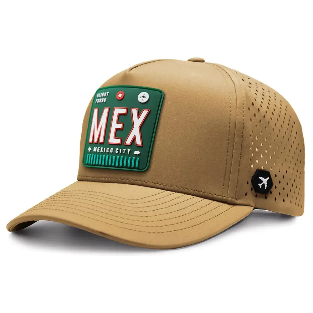 Mexico City Performance Hat Camel color 3Quarter front view