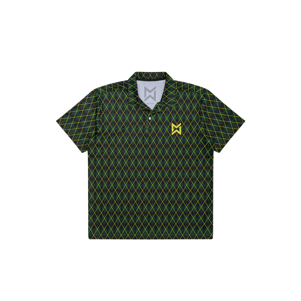 Midway Sports Men's "Iguana Greens" Argyle Golf Polo