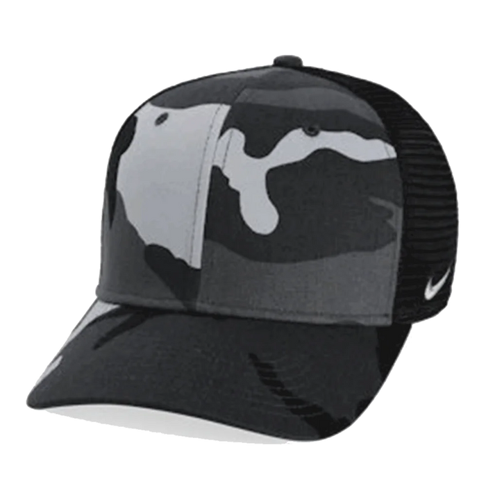 NIKE TEAM RISE TRUCKER CAMO BLANK gray color