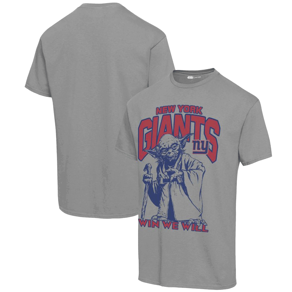 New York Giants Star Wars Yoda Win We Will Vintage Football T-Shirt