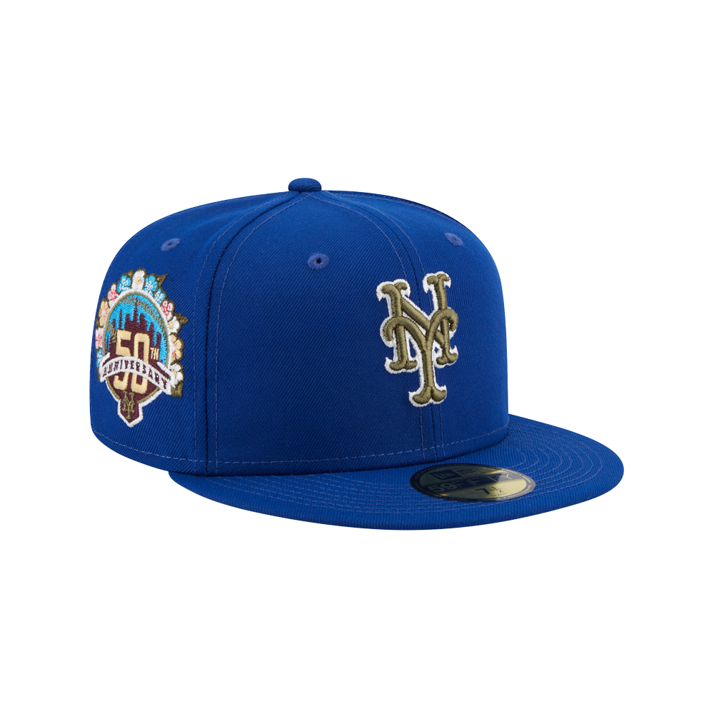 New Era New York Mets New Era Royal 50th Anniversary Spring Training Botanical 59FIFTY Fitted Hat