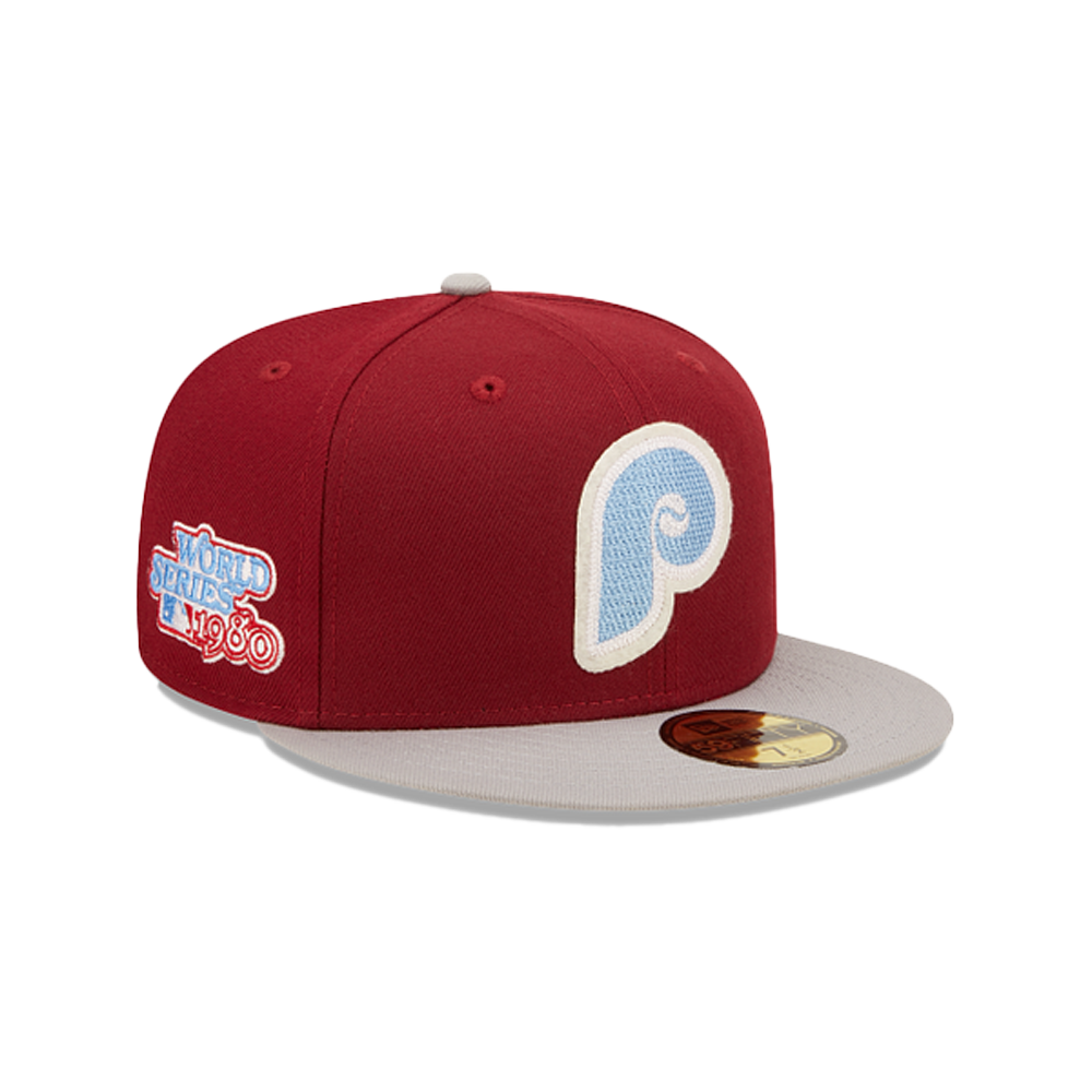 Gorra ajustada New Era Philadelphia Phillies Letterman 59Fifty
