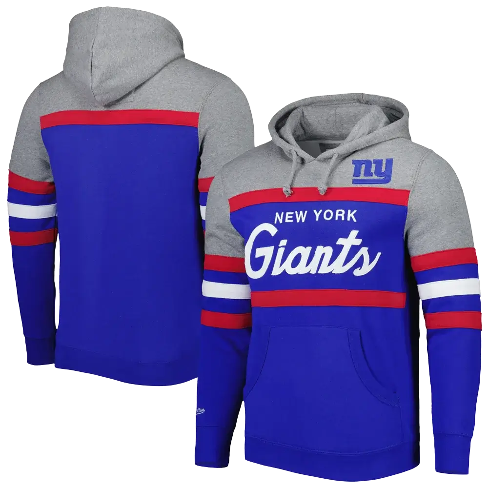 Sudadera con capucha de entrenador en jefe de los New York Giants de Mitchell & Ness
