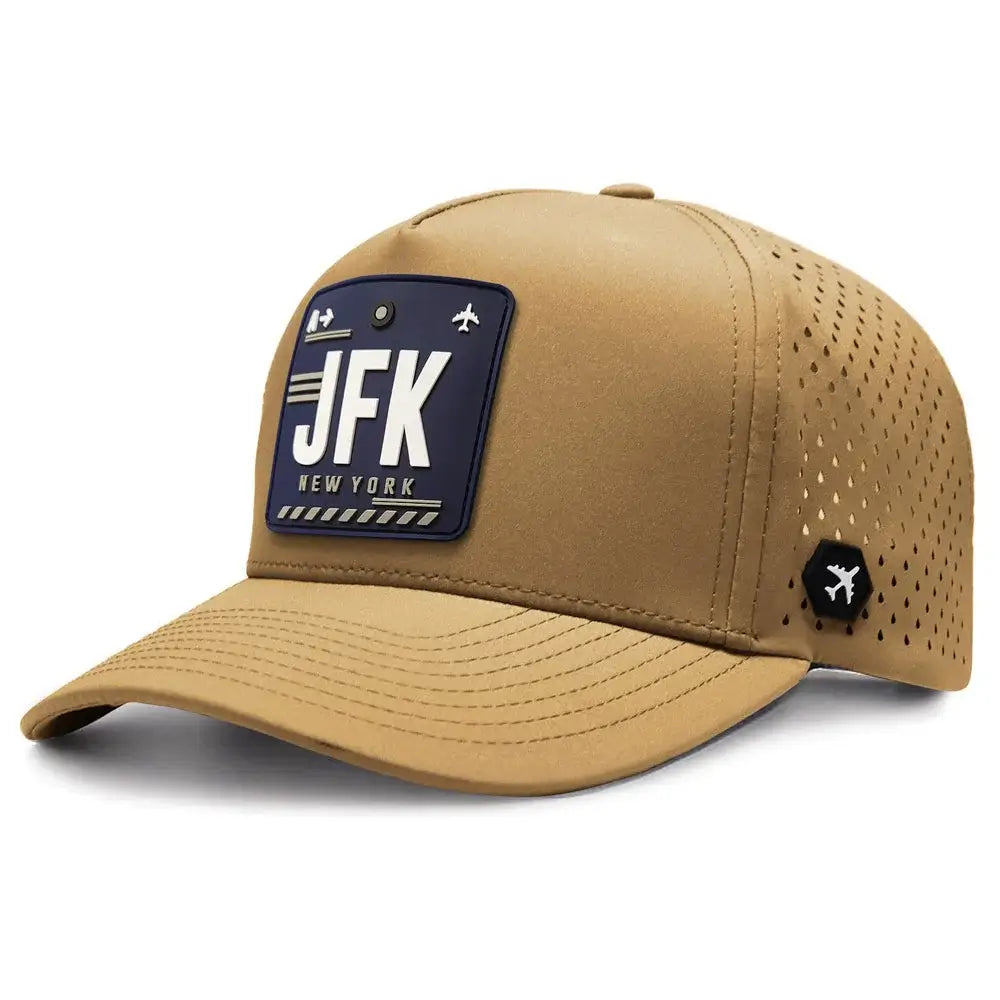 New York Performance Hat Camel color 3Quarter front view