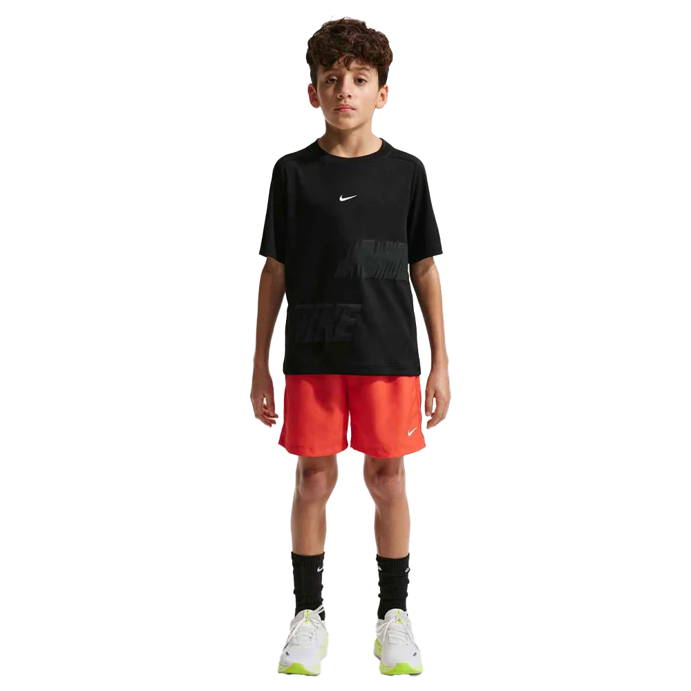 Nike Boys Multi Big Kids Dri-FIT Short-Sleeve Top Black color