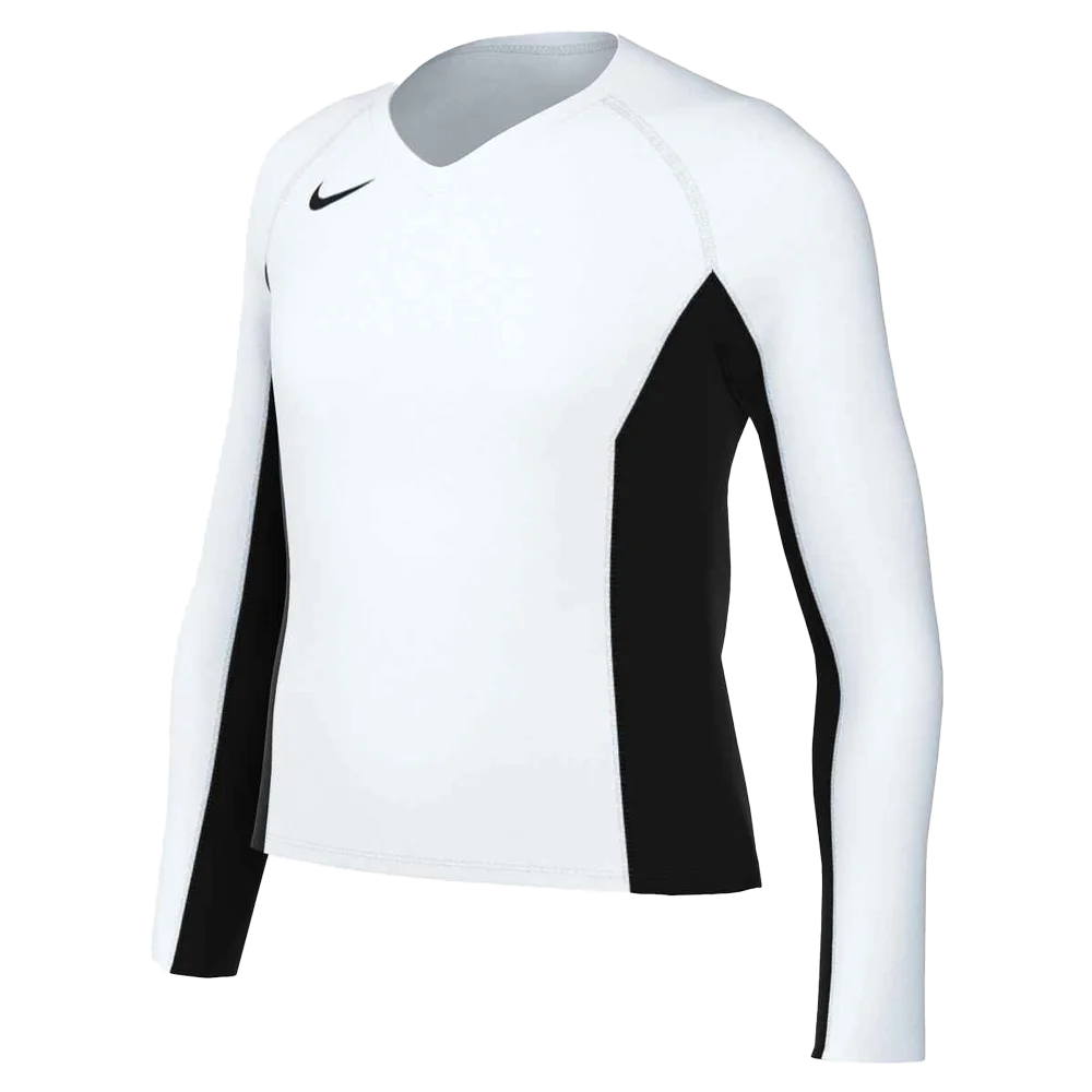 Nike Girls Ace Big Kids Long-Sleeve Volleyball Jersey (Stock) white