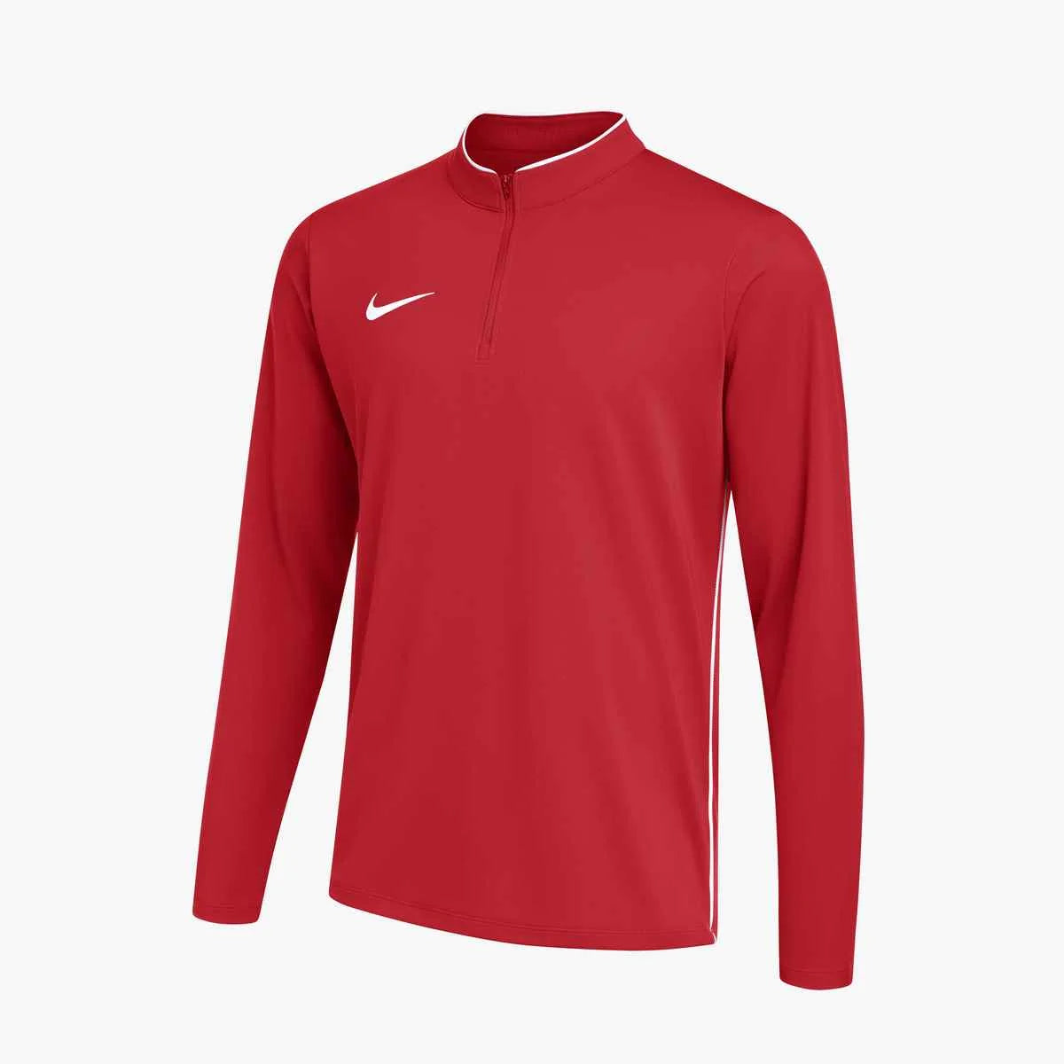Nike Men's Dri-FIT Park 1/4 Zip Soccer Drill Top Red color