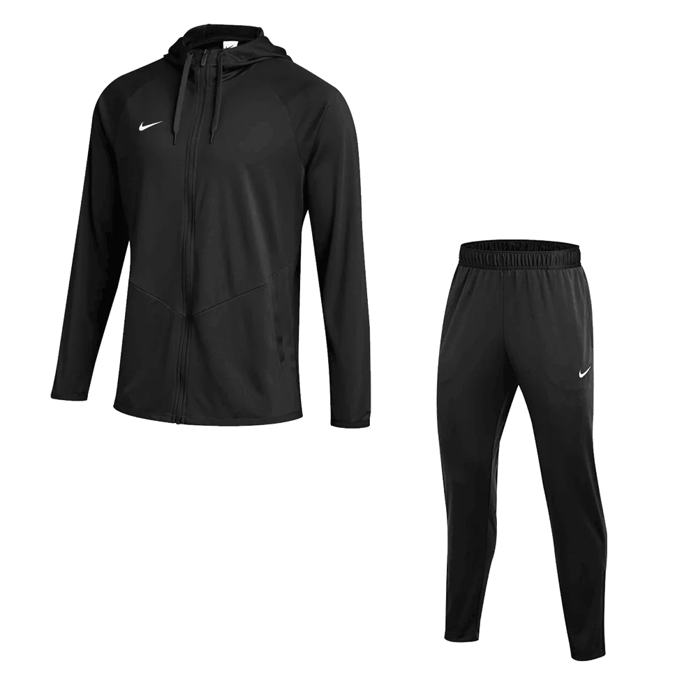 Nike Men's Team Relentless Set - Jacket and Pants black color.