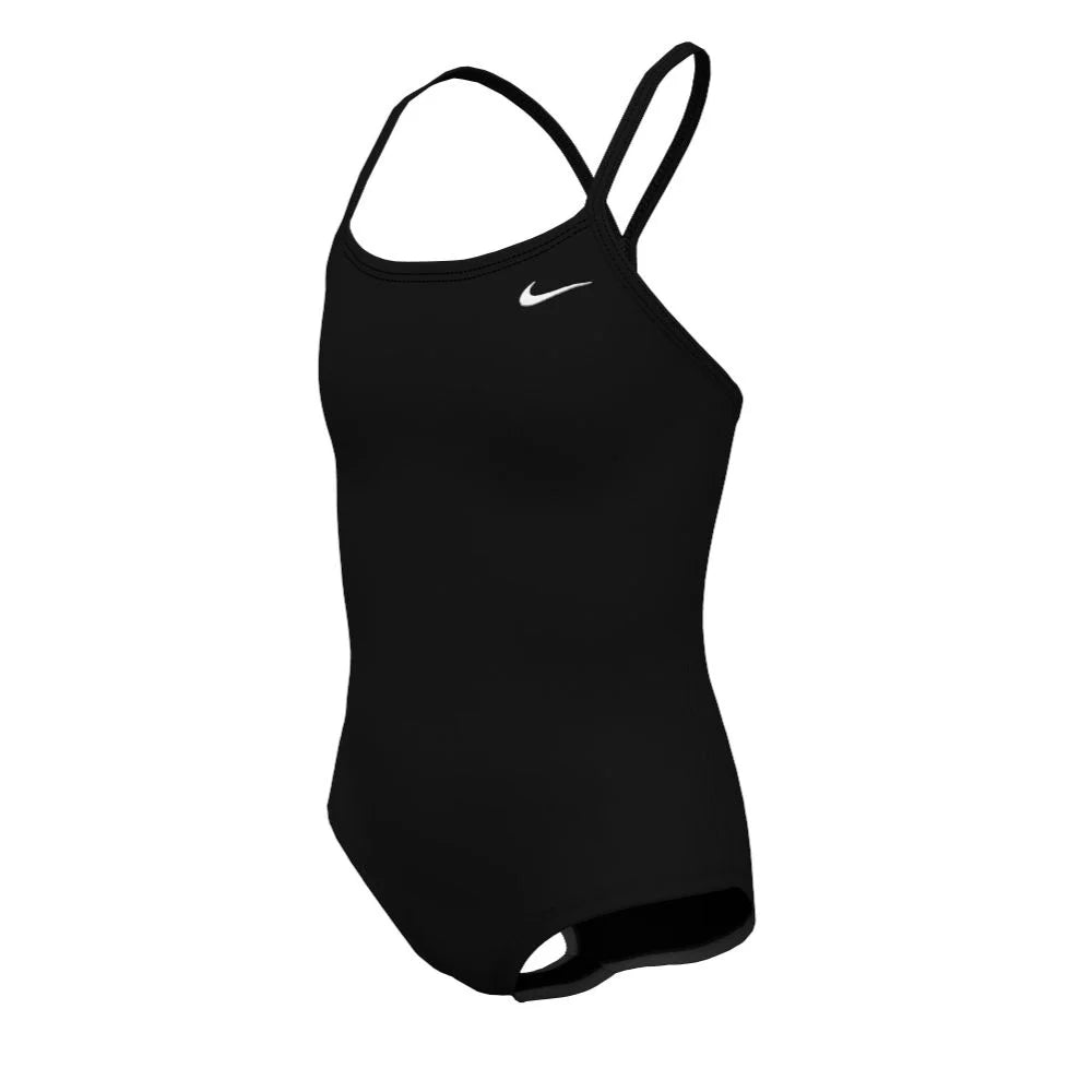 Nike Swim Girls Essential Big Kids Racerback One Piece black color