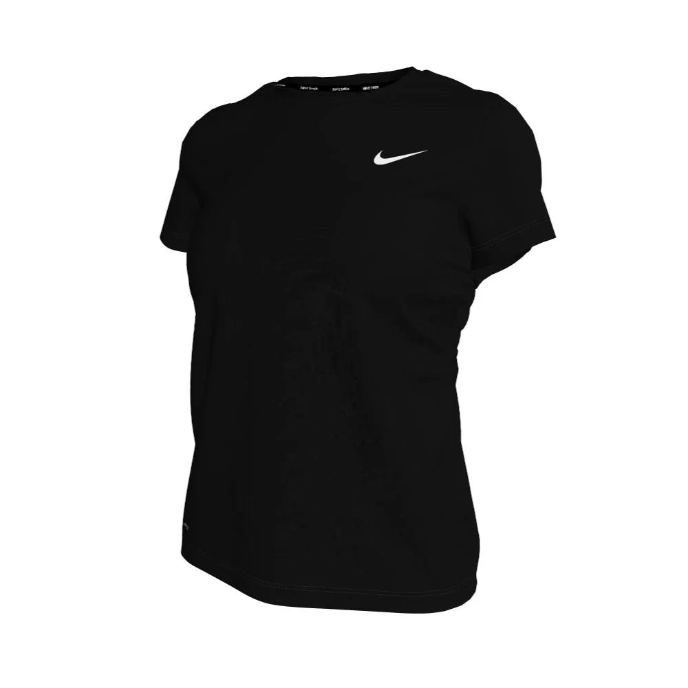 Nike Swim Women's Hydroguard Dri-FIT UV Short Sleeve Top black